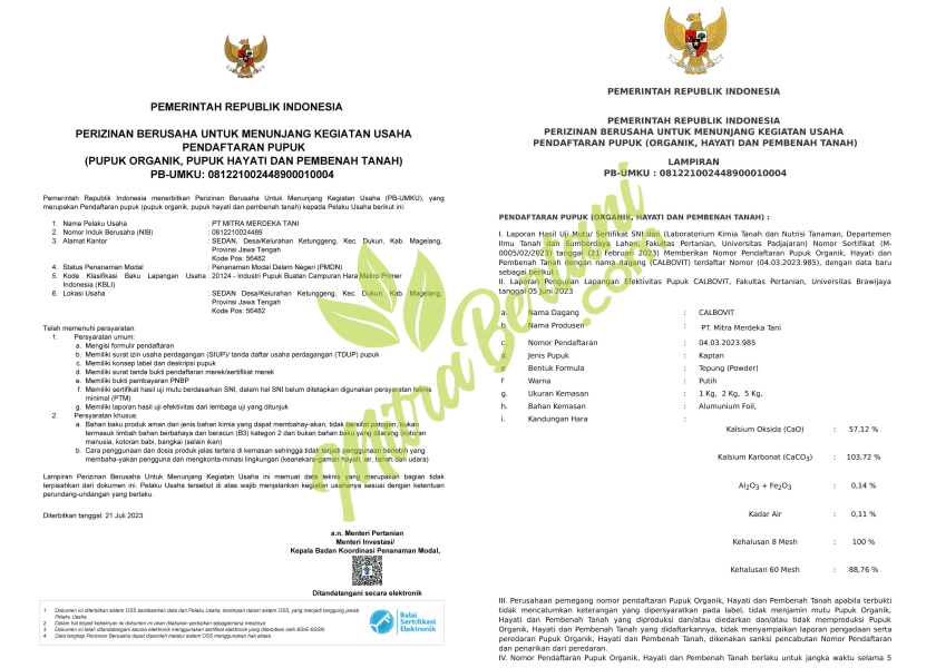 SK Kementan CALBOVIT : 04.03.2023.985
