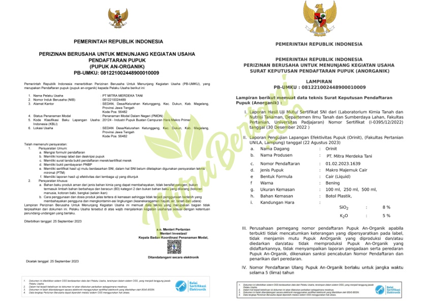 SK Kementan ORINIT: 01.02.2023.1639